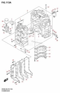 DF350A From 35001F-910001 (E03)  2019 drawing CYLINDER BLOCK