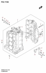 DF200AZ From 20003Z-610001 (E03)  2016 drawing CYLINDER BLOCK