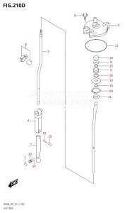 04003F-710001 (2017) 40hp E01-Gen. Export 1 (DF40A  DF40AQH  DF40ATH) DF40A drawing SHIFT ROD (DF60AVT:E40)