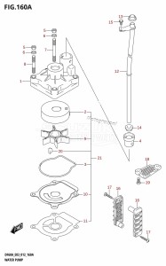 DF60A From 06002F-210001 (E03)  2012 drawing WATER PUMP