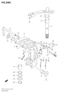 DF100 From 10002F-010001 (E03)  2010 drawing SWIVEL BRACKET (DF115Z:E03)