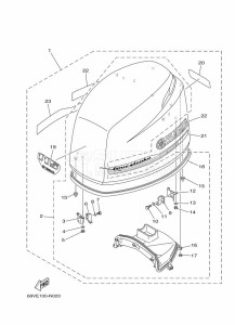 FL115AET1X drawing FAIRING-UPPER