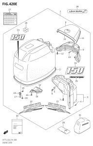 17502F-410001 (2014) 175hp E03-USA (DF175T) DF175T drawing ENGINE COVER (DF150Z:E03)