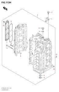 DF140AZ From 14003Z-510001 (E01 E40)  2015 drawing CYLINDER BLOCK (DF140AZ:E01)