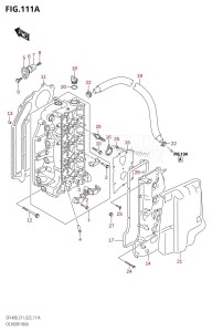 DF115BZ From 11506Z-340001 (E11 E40)  2023 drawing CYLINDER HEAD (022)