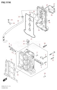 05004F-710001 (2017) 50hp E01-Gen. Export 1 (DF50AVT  DF50AVTH) DF50A drawing CYLINDER HEAD (DF60AQH:E40)