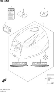 00403F-040001 (2020) 4hp P03-U.S.A (DF4A  DF4A) DF4A drawing ENGINE COVER (DF6A:(021,022,023))