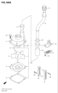 14001F-880001 (2008) 140hp E01 E40-Gen. Export 1 - Costa Rica (DF140TK8  DF140WTK8) DF140 drawing WATER PUMP ((DF140T,DF140Z):(K2,K3,K4,K5,K6))