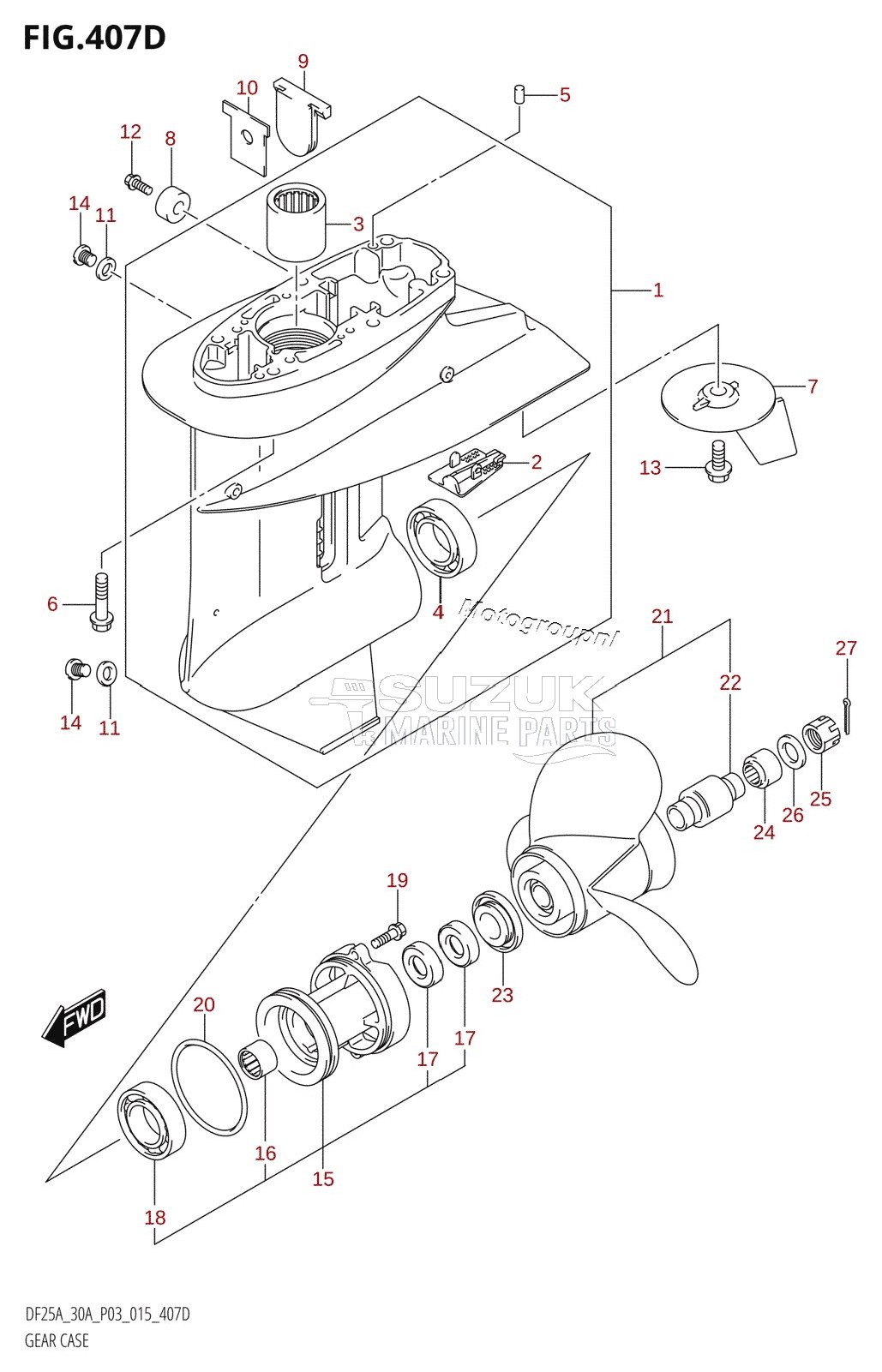 GEAR CASE (DF25ATH:P03)