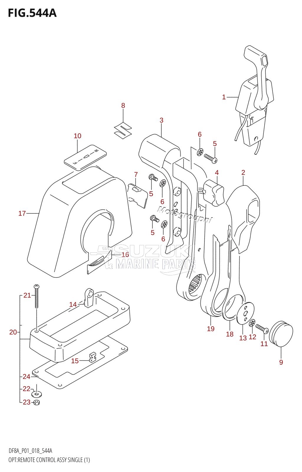 OPT:REMOTE CONTROL ASSY SINGLE (1)