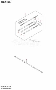 DF20A From 02002F-240001 (E01 E40)  2022 drawing OPT:REMOCON CABLE (DF9.9B,DF9.9BR,DF9.9BT,DF15A,DF15AR,DF15AT)