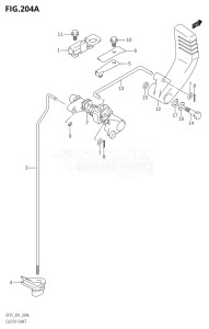 02001F-780001 (2007) 20hp E01-Gen. Export 1 (DF20RK7  DF20RK8) DF20 drawing CLUTCH SHAFT (DF25)