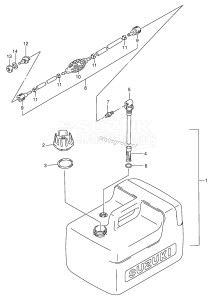 DT5S From 0501-461001 ()  1994 drawing FUEL TANK (PLASTIC:12L)