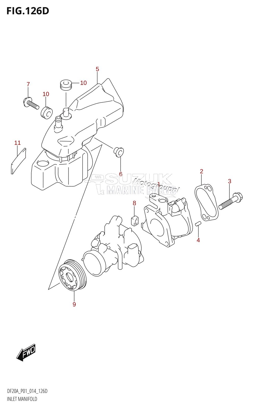 INLET MANIFOLD (DF15A:P01)