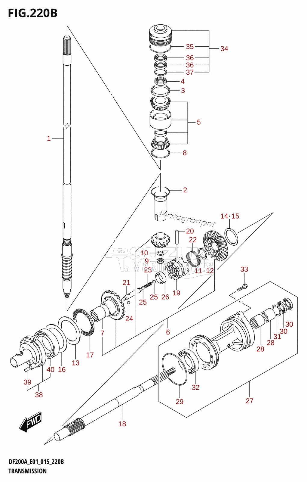 TRANSMISSION (DF200AT:E40)