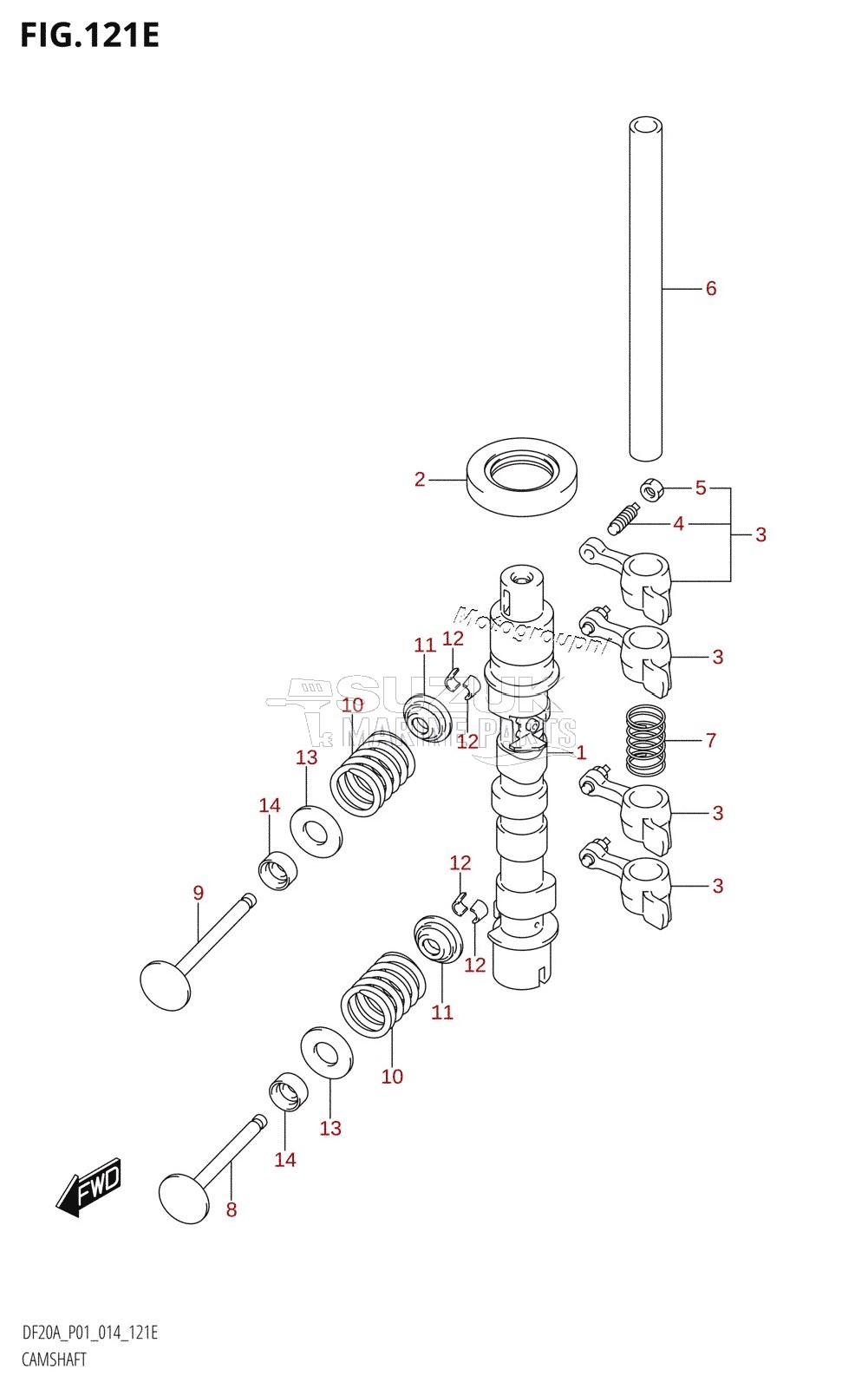 CAMSHAFT (DF15AR:P01)