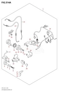 DF25 From 02503F-110001 (E01)  2011 drawing OPT:REMOCON PARTS SET