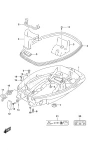 Outboard DF 6A drawing Lower Cover