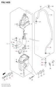 DF150ZG From 15002Z-410001 (E40)  2014 drawing FUEL VAPOR SEPARATOR (DF175ZG:E40)