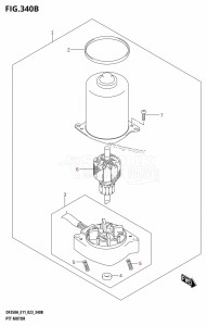 DF300B From 30003F-040001 (E11)  2020 drawing PTT MOTOR (DF350AMD,DF300BMD)