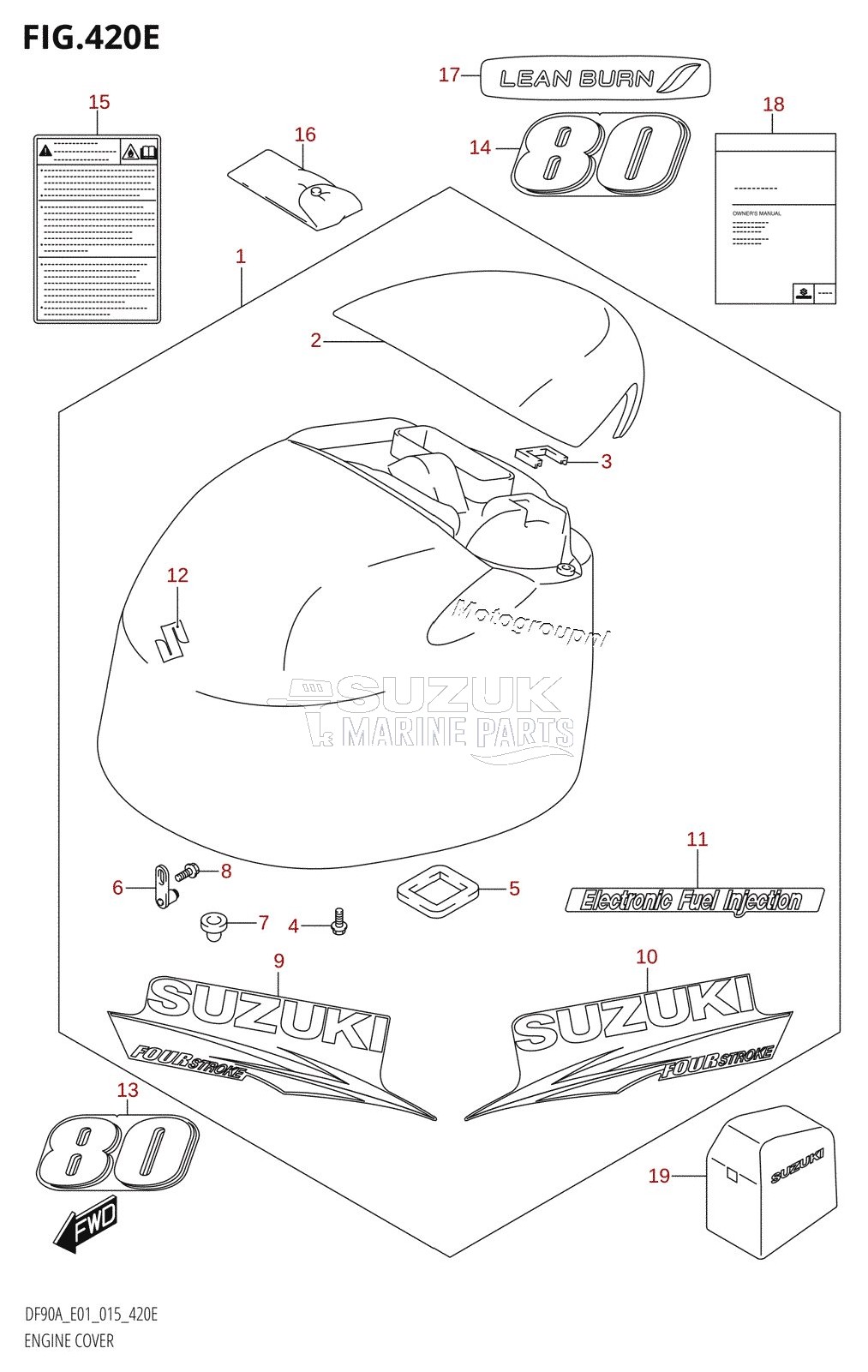 ENGINE COVER (DF80A:E01)