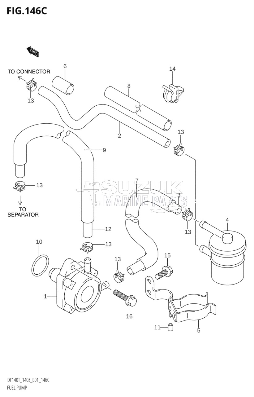 FUEL PUMP (DF140WT:(K3,K4,K5,K6),DF140WZ:(K5,K6))