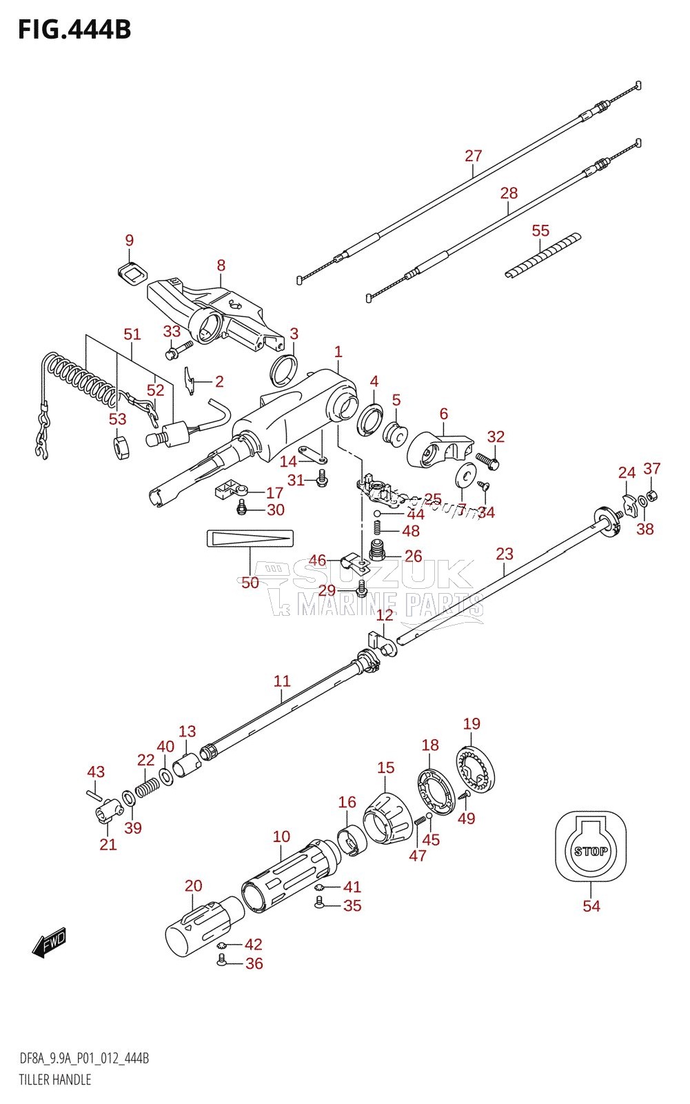 TILLER HANDLE (DF9.9A:P01)