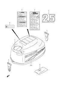 DF 2.5 drawing Engine Cover