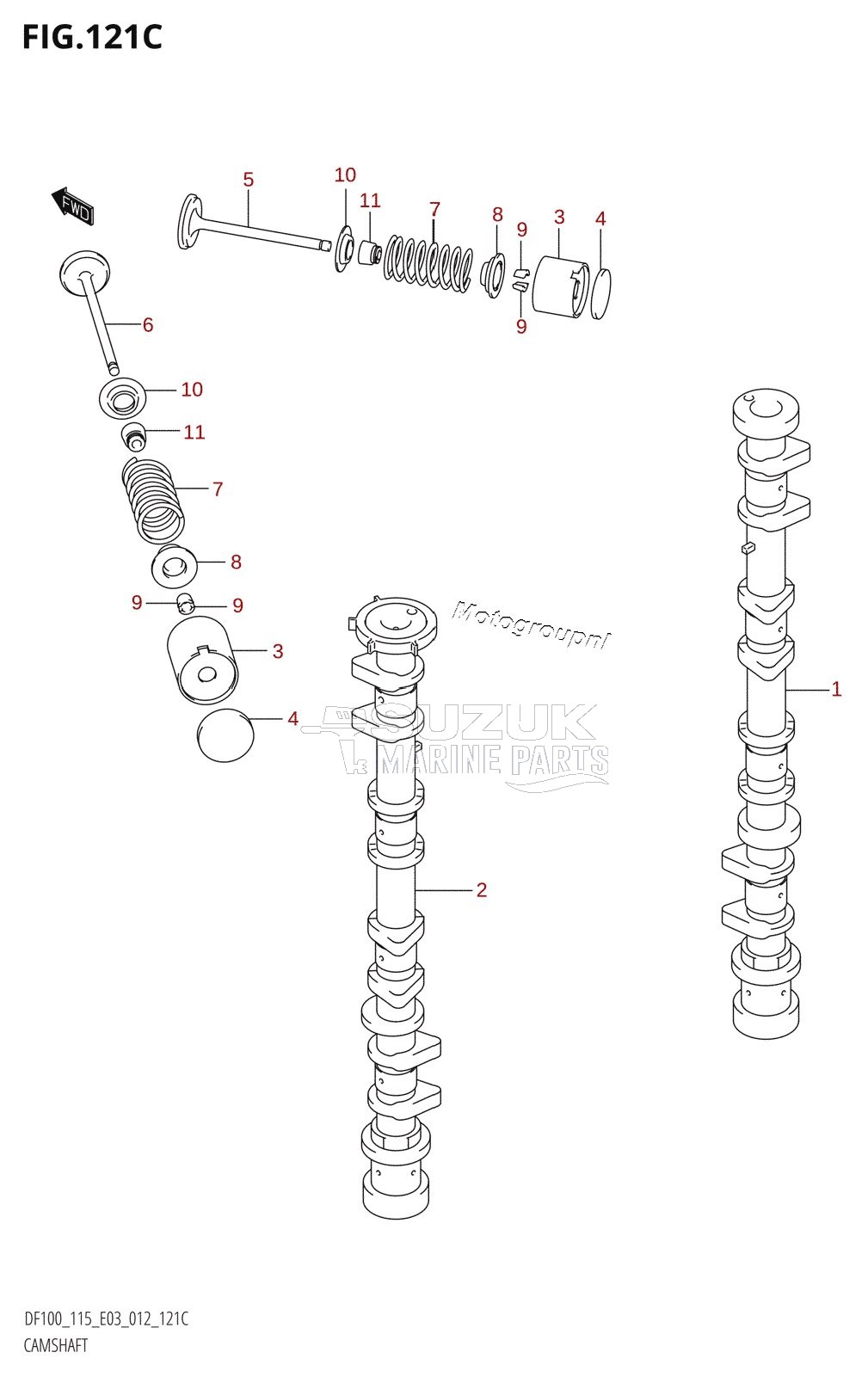 CAMSHAFT (DF115Z:E03)