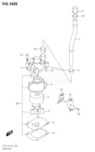 DF175ZG From 17502Z-610001 (E01 E40)  2016 drawing WATER PUMP (DF175ZG:E40)