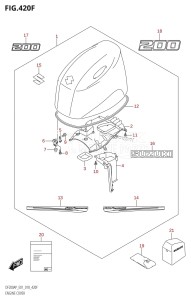 DF200AP From 20003P-810001 (E01 E40)  2018 drawing ENGINE COVER (DF200AP:E40)