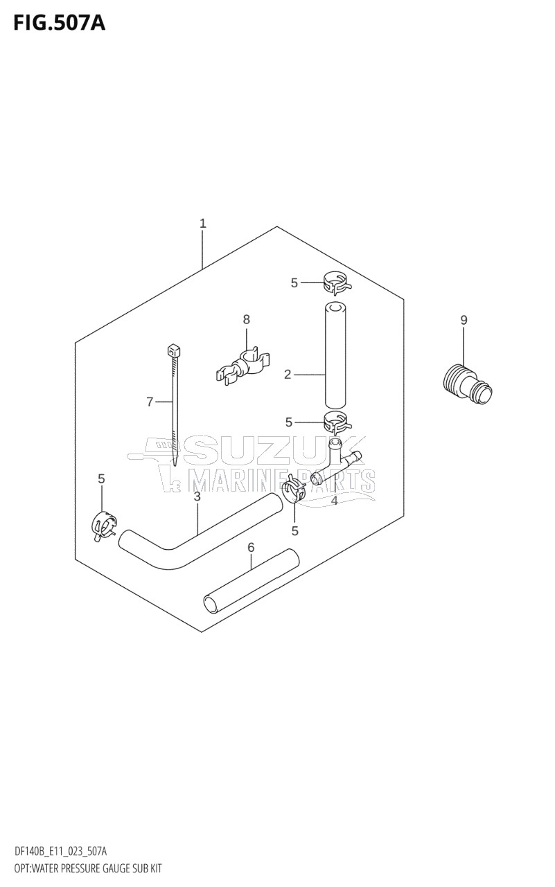 OPT:WATER PRESSURE GAUGE SUB KIT