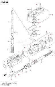 DF40A From 04004F-210001 (E34-Italy)  2012 drawing TRANSMISSION (DF40AQH E01)