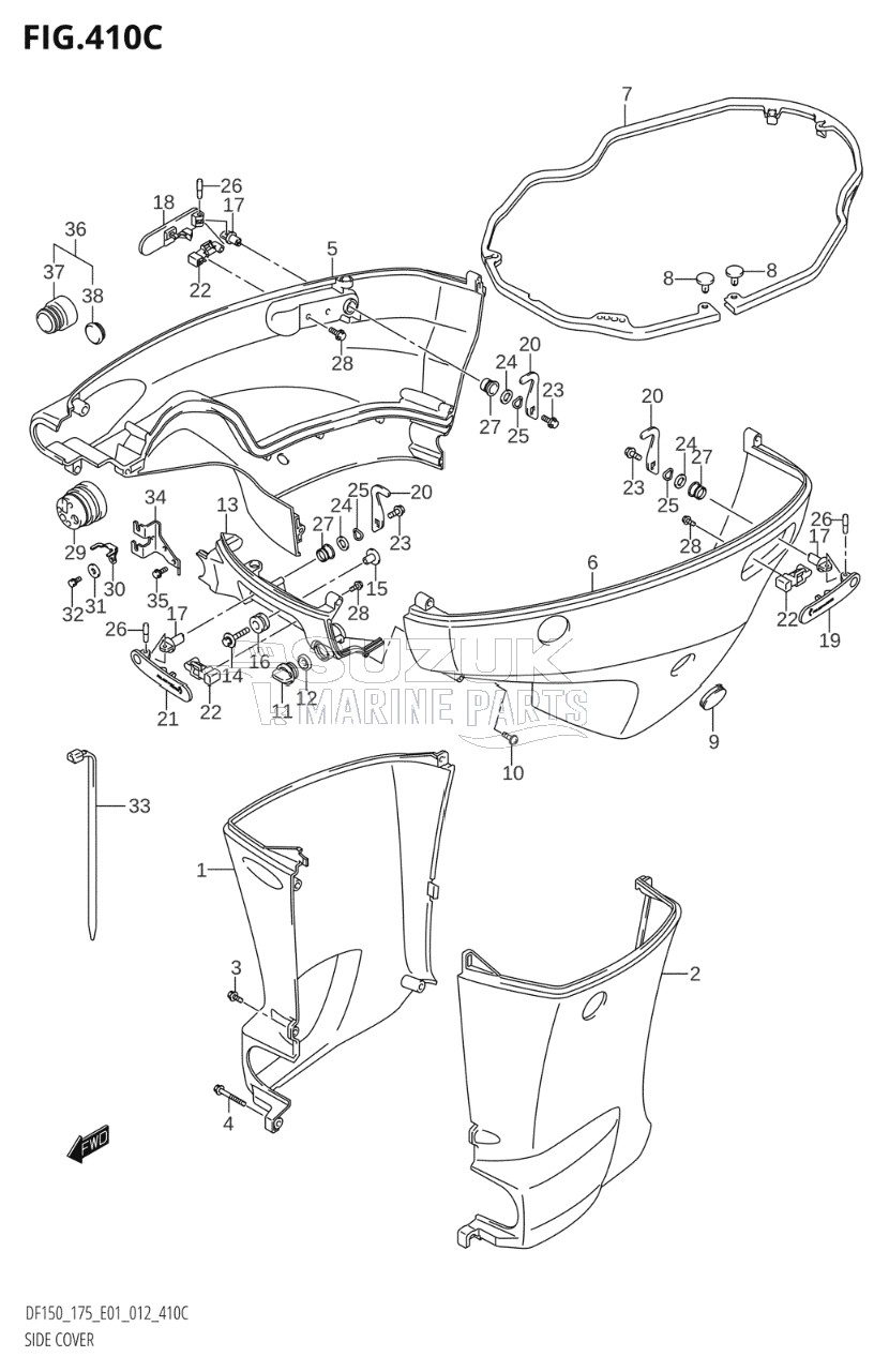 SIDE COVER (DF150Z:E01)