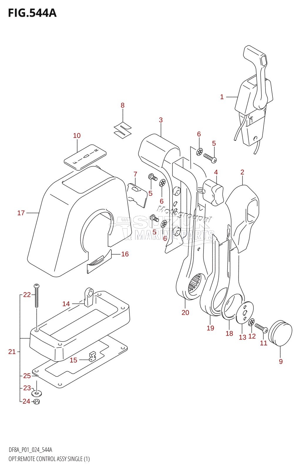 OPT:REMOTE CONTROL ASSY SINGLE (1)