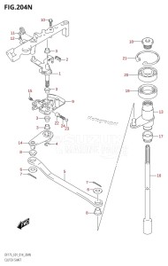 DF150ZG From 15002Z-410001 (E40)  2014 drawing CLUTCH SHAFT (DF175Z:E01)