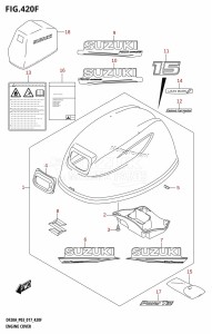 DF9.9B From 00995F-710001 (P03)  2017 drawing ENGINE COVER (DF15ATH:P03)