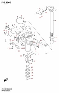 DF40A From 04003F-210001 (E01)  2012 drawing SWIVEL BRACKET (DF60A:E40)