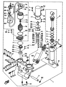 L250AETO drawing POWER-TILT-ASSEMBLY