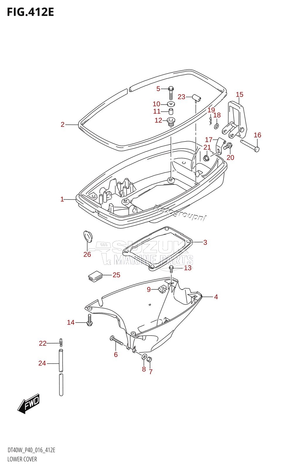 LOWER COVER (DT40WK:P40)