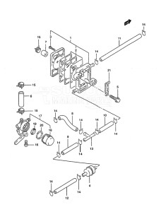 Outboard DT 5 drawing Fuel Pump