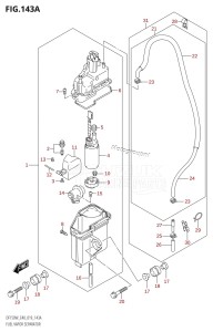 DF150 From 15002F-910001 (E40)  2019 drawing FUEL VAPOR SEPARATOR