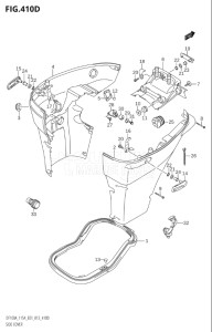 14003Z-410001 (2014) 140hp E01-Gen. Export 1 (DF140AZ) DF140AZ drawing SIDE COVER (DF115AT:E40)