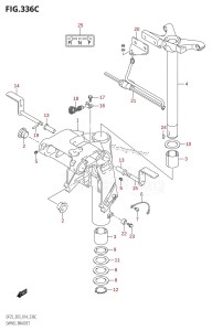 DF25 From 02503F-410001 (E03)  2014 drawing SWIVEL BRACKET (DF25Q:E03)