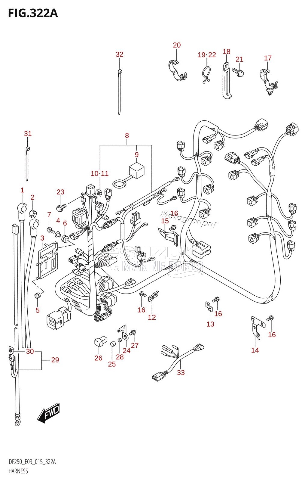 HARNESS (DF200T:E03)