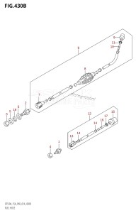 DT9.9A From 00993K-410001 (P36 P40)  2014 drawing FUEL HOSE (DT15AK:P36)