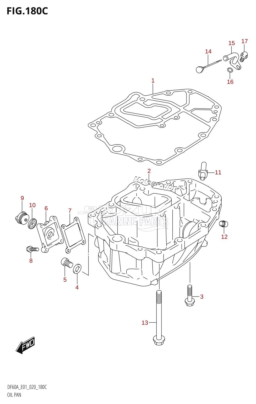 OIL PAN (DF60AQH,DF60ATH,DF50AVTH,DF60AVT,DF60AVTH)