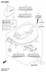 DF20A From 02002F-240001 (E01 E40)  2022 drawing ENGINE COVER (DF15AT)