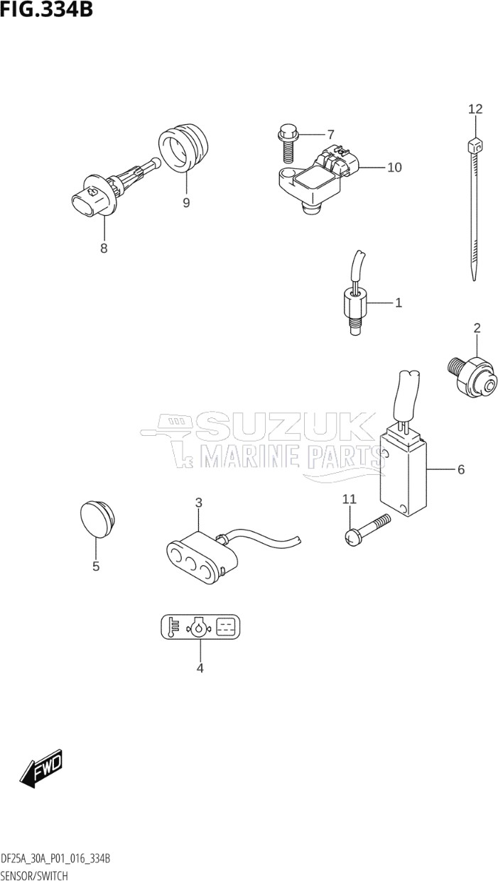 SENSOR / SWITCH (DF25AR:P01)