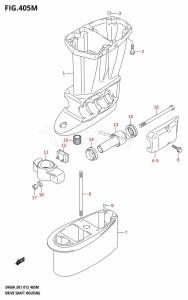 DF40A From 04003F-310001 (E01)  2013 drawing DRIVE SHAFT HOUSING (DF60ATH:E40)